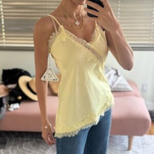 Elegant Lace Trim Camisole